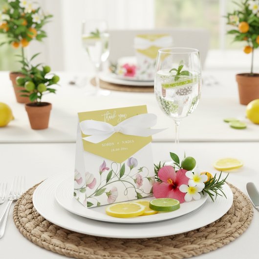 Island Citrus & Floral Sweet Pea Vines  Geschenkschachtel