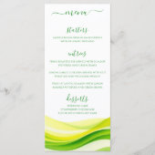 Island Citrus Green and Yellow Dinner and Bar Menu Menükarte (Vorderseite)