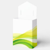 Island Citrus Green and Yellow Wedding Favor Boxes Geschenkschachtel (Geöffnet)