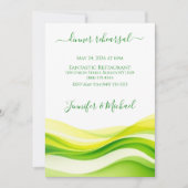 Island Citrus Green & Yellow Dinner Rehearsal  Einladung (Vorderseite)