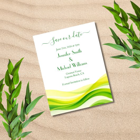 Island Citrus Grün Save The Date