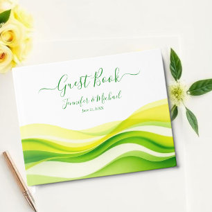 Island Citrus Grün und Gelb Gästebuch