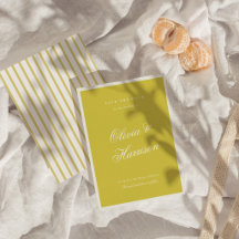 Island Citrus Old Money Hochzeit Save the Date