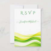 Island Citrus Wedding Meal options RSVP Karte (Vorderseite)