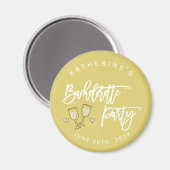 Island Citrus Yellow Bachelorette Party Magnets Magnet (Vorderseite/Rückseite)