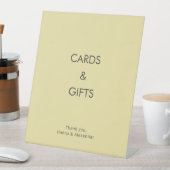 Island Citrus Yellow Cards & Gifts Wedding Sign Sockelschild (In Situ)