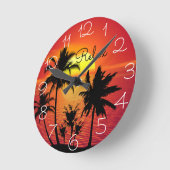 Island Clock Runde Wanduhr (Winkel)