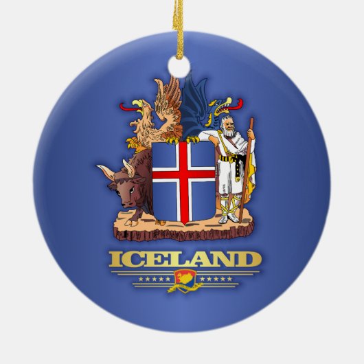Island COA Keramikornament (Hinten)
