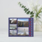 Island Collage 1 Postkarte (Stehend Vorderseite)