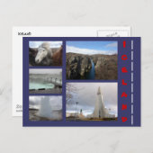 Island Collage 1 Postkarte (Vorne/Hinten)