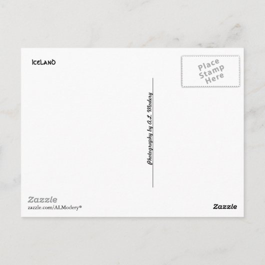 Island Collage 1 Postkarte (Rückseite)