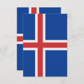 Island Dankeskarte (Vorne/Hinten)