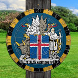 Island Dartboard & Flag Darts / Game Board Dartscheibe<br><div class="desc">Dartboard: Island & Wappen,  isländische Fahnen,  Familienspass-Spiele - Liebe mein Land,  Sommerspiele,  Ferien,  Vatertag,  Geburtstagsparty,  Uni-Schüler / Sportfans</div>