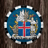Island Dartboard, isländische Flag Darts Game Boar Dartscheibe