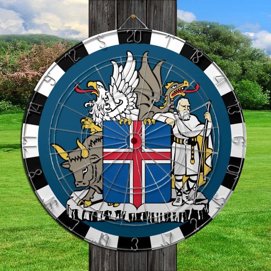 Island Dartboard, isländische Flag Darts Game Boar Dartscheibe