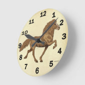 Island der 1930er Jahre Runde Wanduhr (Winkel)