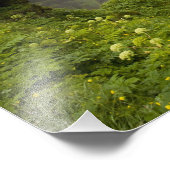 Island. Der Wasserfall des Skogarfoss fällt über e Fotodruck (Ecke)