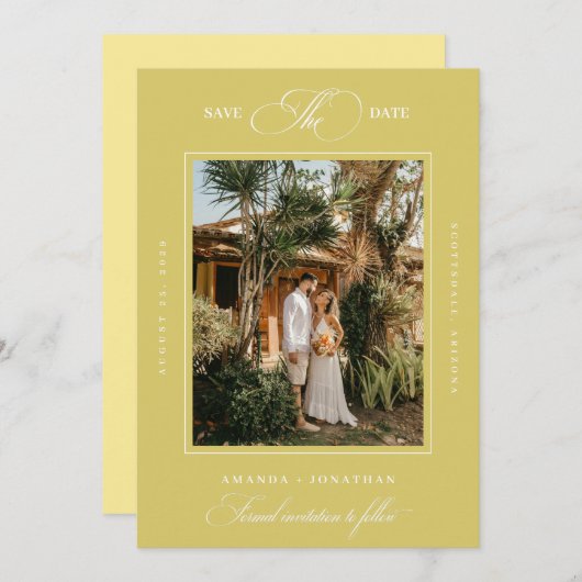 Island Destination Wedding Save The Date (Vorne/Hinten)