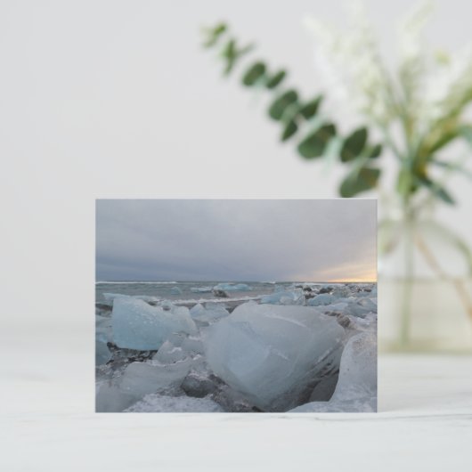 Island Diamond Beach Postkarte (Stehend Vorderseite)