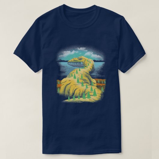 Island Dinosaurier T-Shirt (Design vorne)