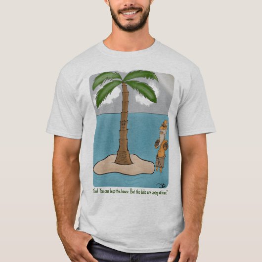 Island Divorce Natural T-Shirt (Vorderseite)