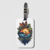 Island Dreams - The Caribbean Friends Collection Gepäckanhänger (Vorderseite Vertikal)