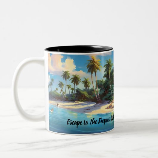 Island Dreams - The Caribbean Friends Collection Zweifarbige Tasse (Links)