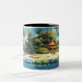 Island Dreams - The Caribbean Friends Collection Zweifarbige Tasse (Mittel)