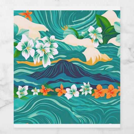 Island Dreams Weinetikett (Einzelnes Label)