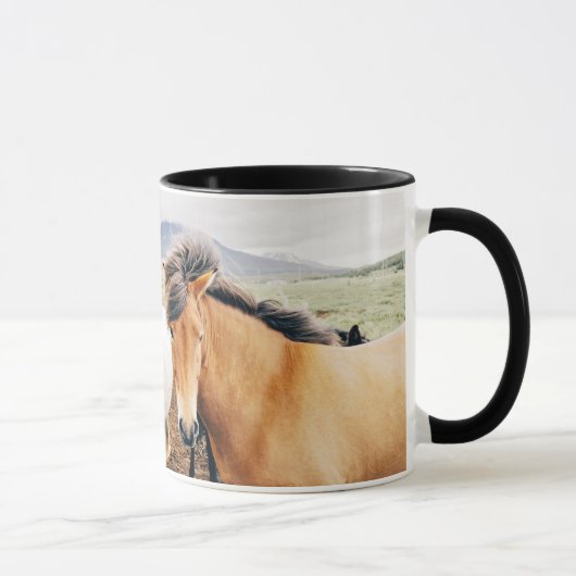 Island drei Farbpferde Tasse (Rechts)
