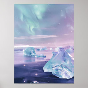 Island Druck Island Illustration Island Malerei Poster