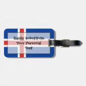 Island Easy ID Personal Flag Gepäckanhänger (Rückseite horizontal)