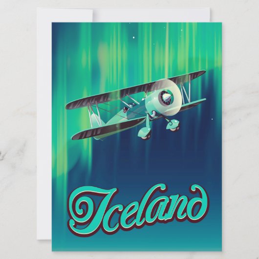 Island Einladung (Vorderseite)