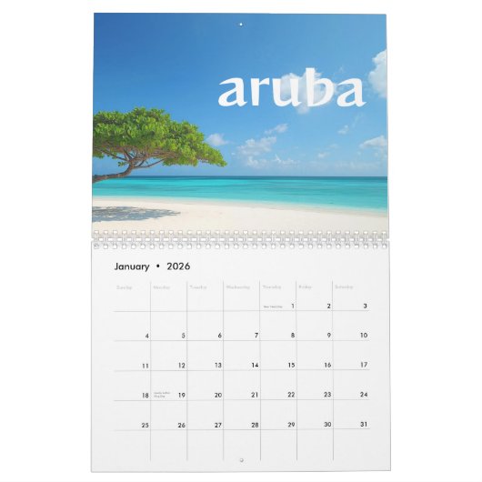 Island escapes 2026 kalender (Jan 2026)