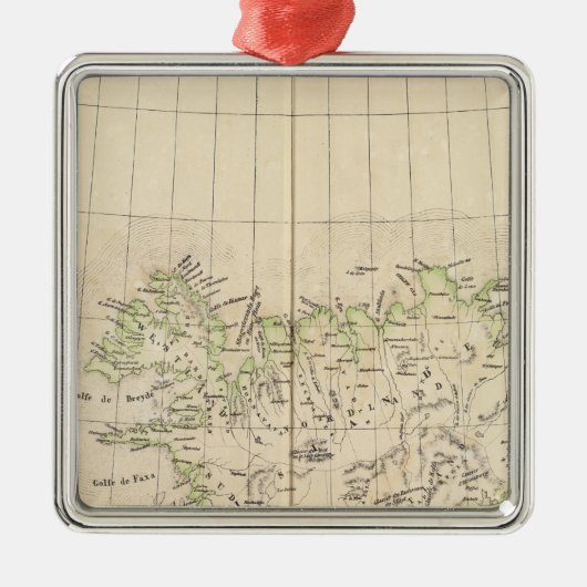 Island, Europa Silbernes Ornament (Vorne)