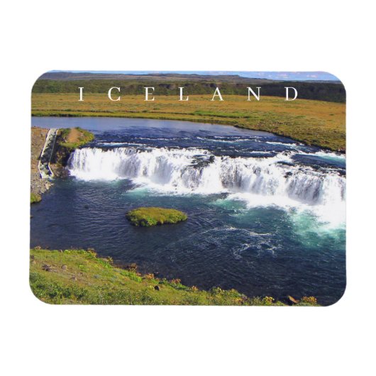 Island Faxi Waterfall View Kühlschrankmagnet Magnet (Horizontal)