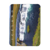Island Faxi Waterfall View Kühlschrankmagnet Magnet (Vertikal)