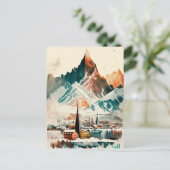 Island Feiertagspostkarte (Stehend Vorderseite)