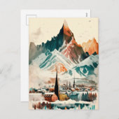 Island Feiertagspostkarte (Vorne/Hinten)