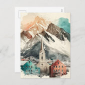 Island Feiertagspostkarte (Vorne/Hinten)