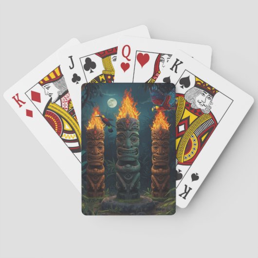 Island Fire Tiki Spielkarten (Rückseite)