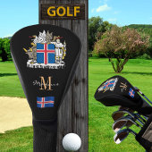Island & Flag Mit Monogramm Golf Clubs Golf Headcover