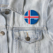Island Flag Niedlich Patriotic Button (Beispiel)