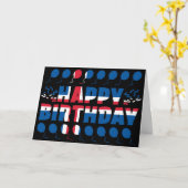 Island Flag Patriotic Birthday Karte (Gelbe Blume)