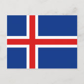 Island Flag Postkarte (Vorderseite)