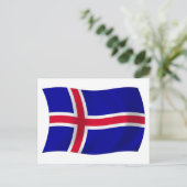 Island Flag Postkarte (Stehend Vorderseite)