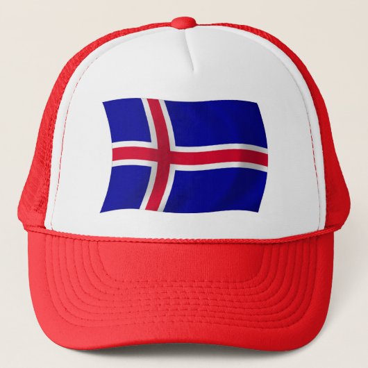 Island-Flag Truckerkappe (Vorderseite)