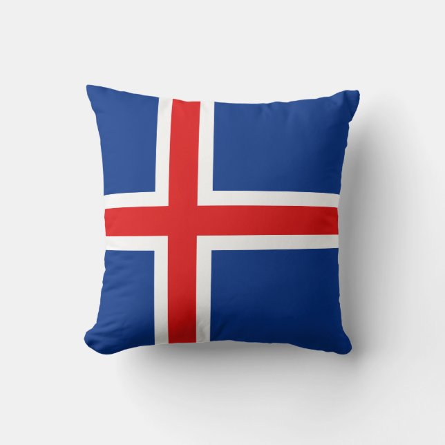 Island Flag x Flag Kissen (Vorderseite)