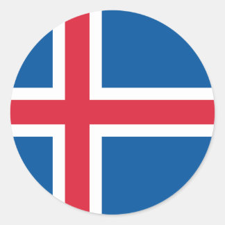 Island-Flagge - Aufkleber