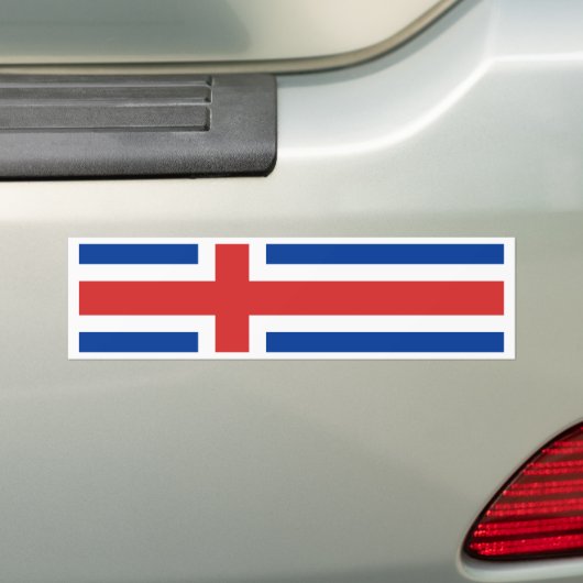 Island-Flagge Autoaufkleber (Auf Auto)